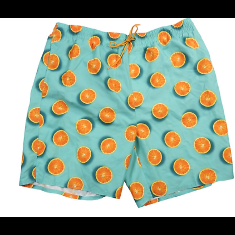 Orange Slice Swim Trunks